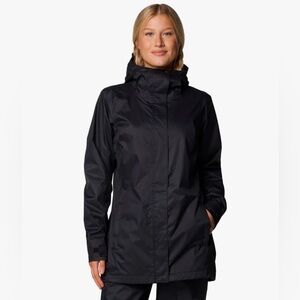 Columbia Splash Women's Black Hooded RAIN Jacket